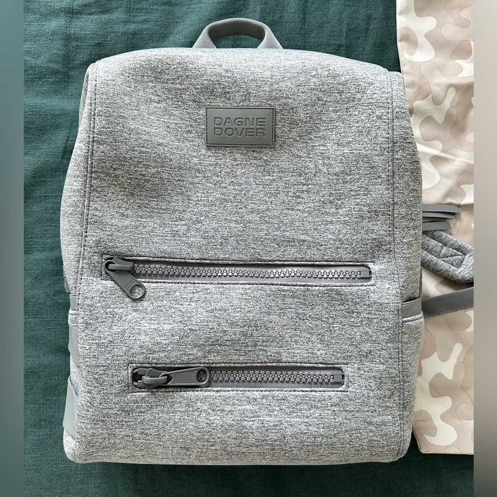 Dagne Dover Large Indi Diaper Bag Backpack in Heather Gray